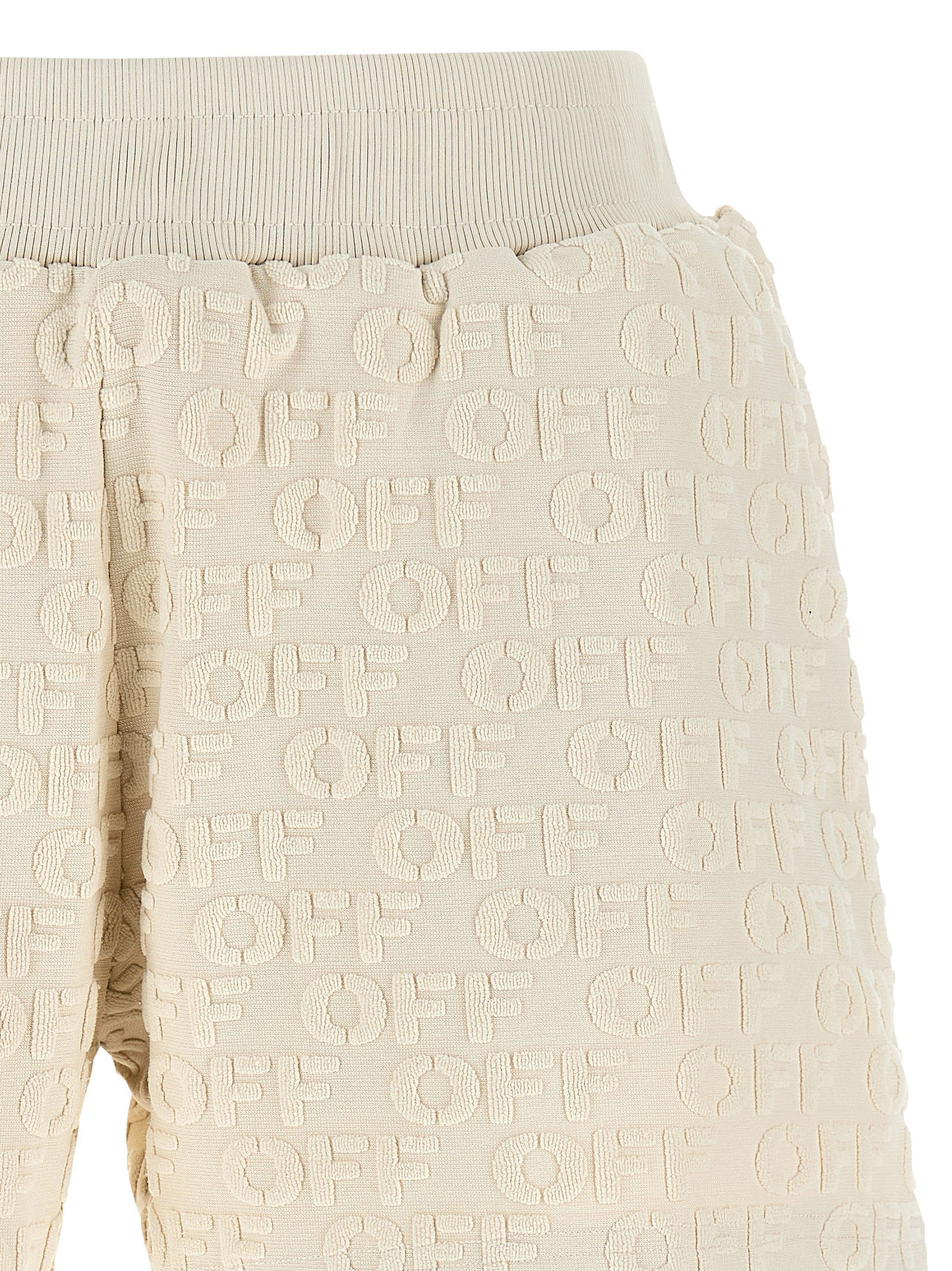 Off-White Terry Shorts Beige