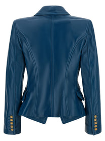 Balmain Testa Di Leone Blazer Blue