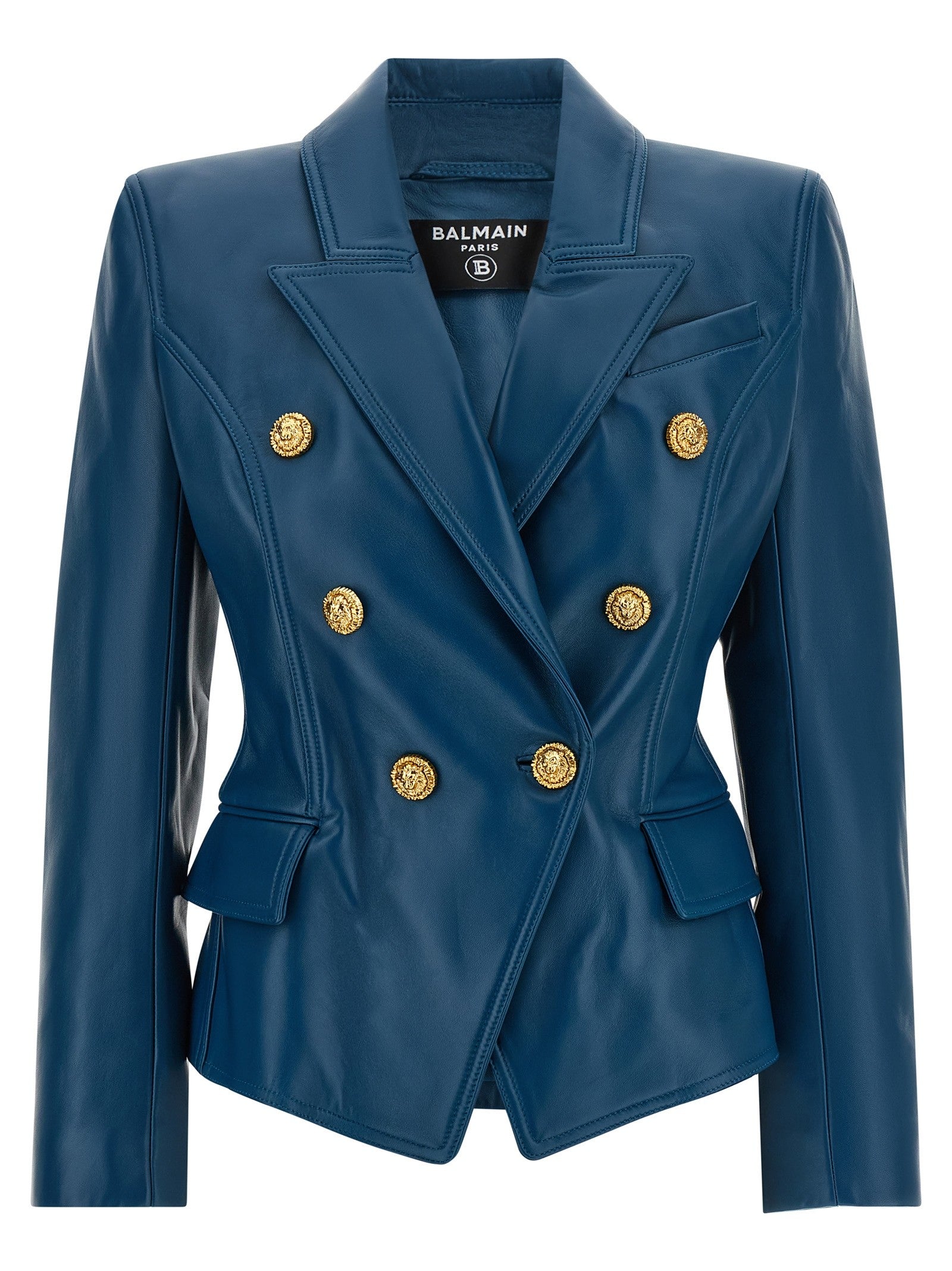 Balmain Testa Di Leone Blazer Blue