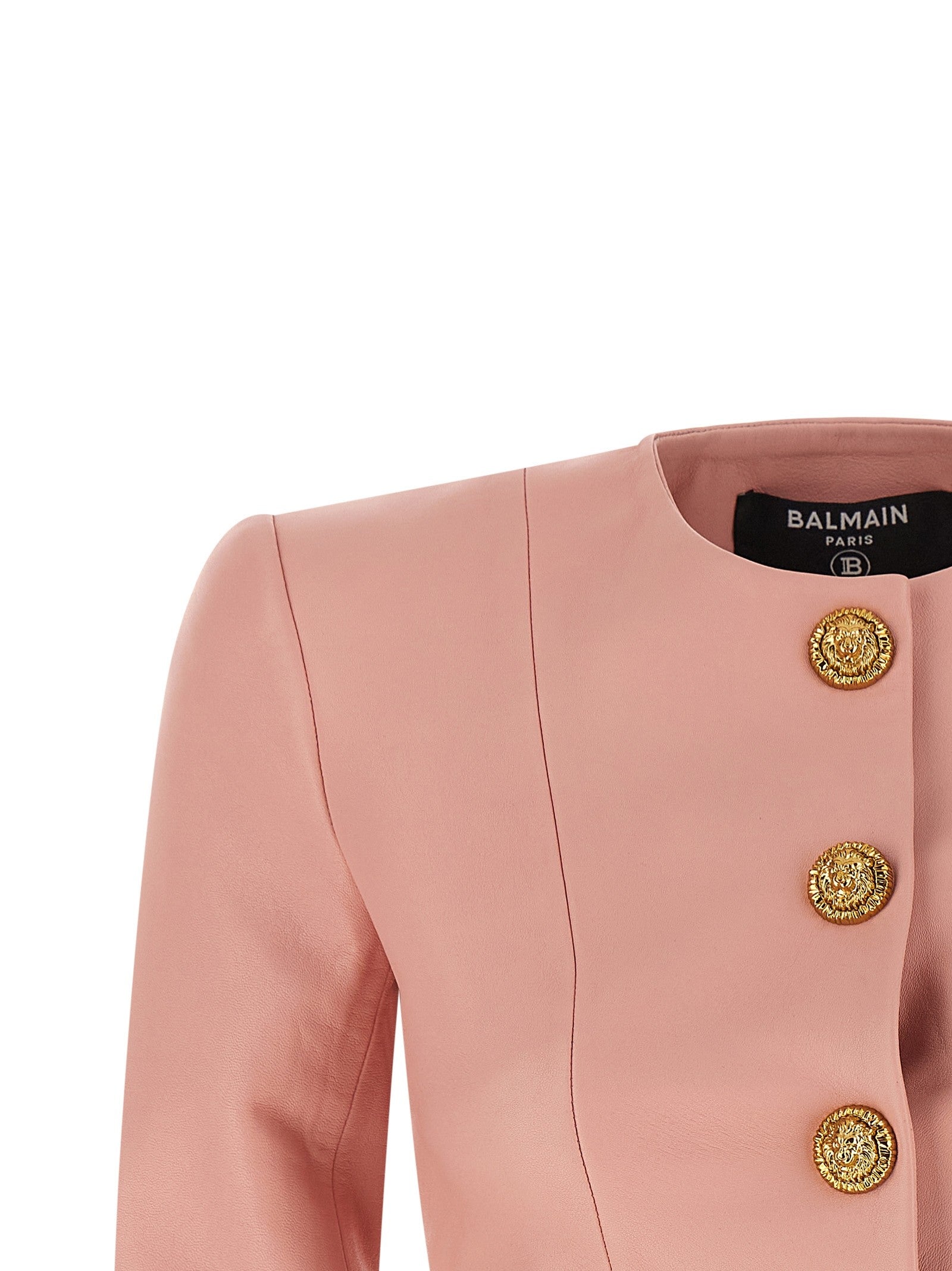 Balmain Testa Di Leone Bolero Blazer Blue