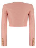 Balmain Testa Di Leone Bolero Blazer Blue, view 2