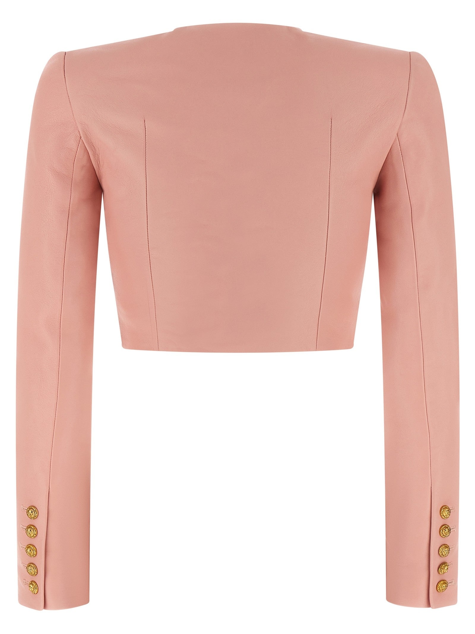 Balmain Testa Di Leone Bolero Blazer Blue