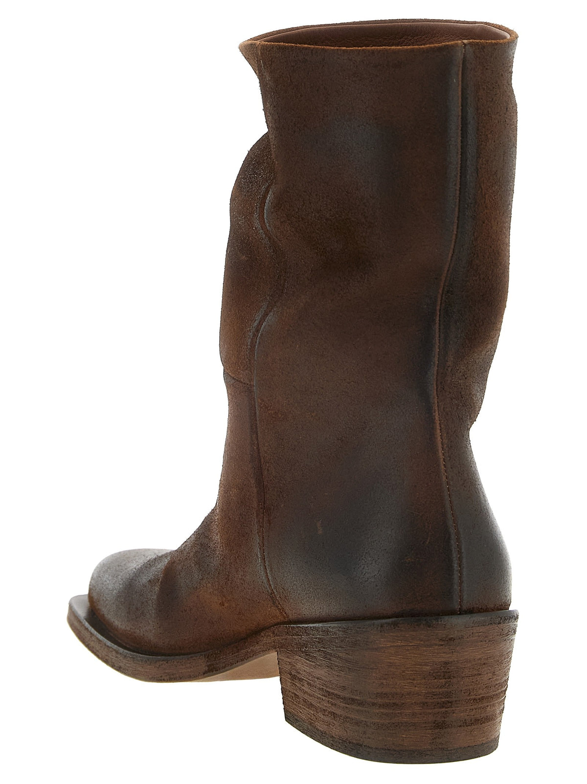 Marsell Tex Texan Ankle Boots Brown