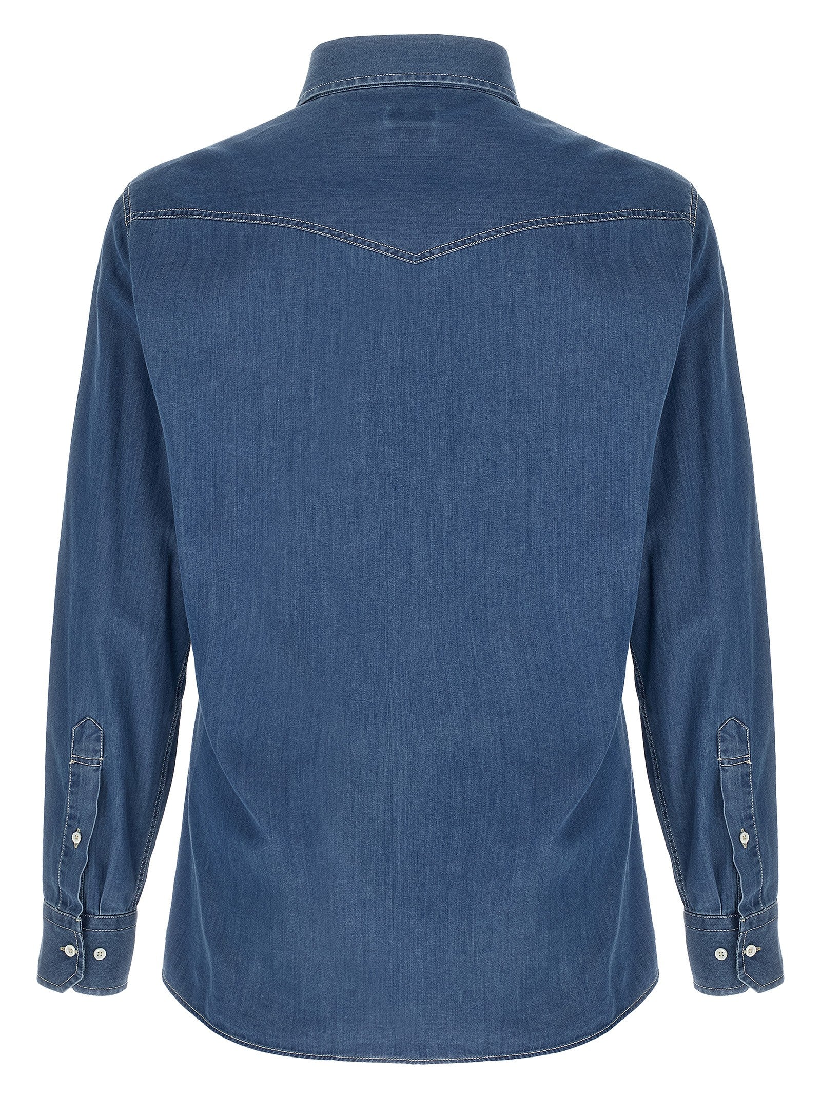 Brunello Cucinelli Texan Shirt Blue