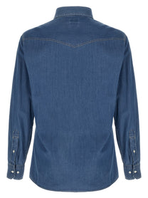 Brunello Cucinelli Texan Shirt Blue