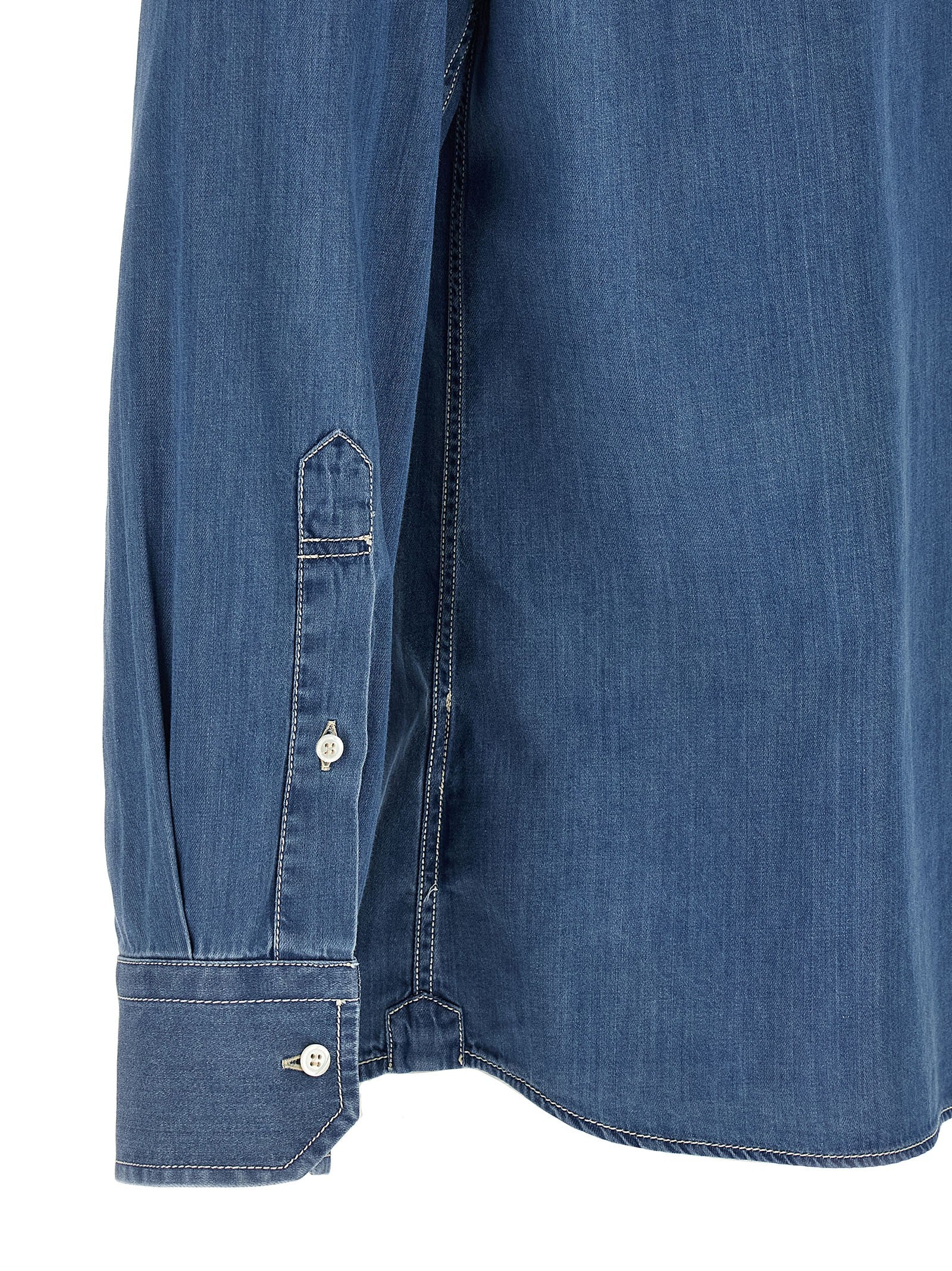 Brunello Cucinelli Texan Shirt Blue