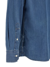 Brunello Cucinelli Texan Shirt Blue