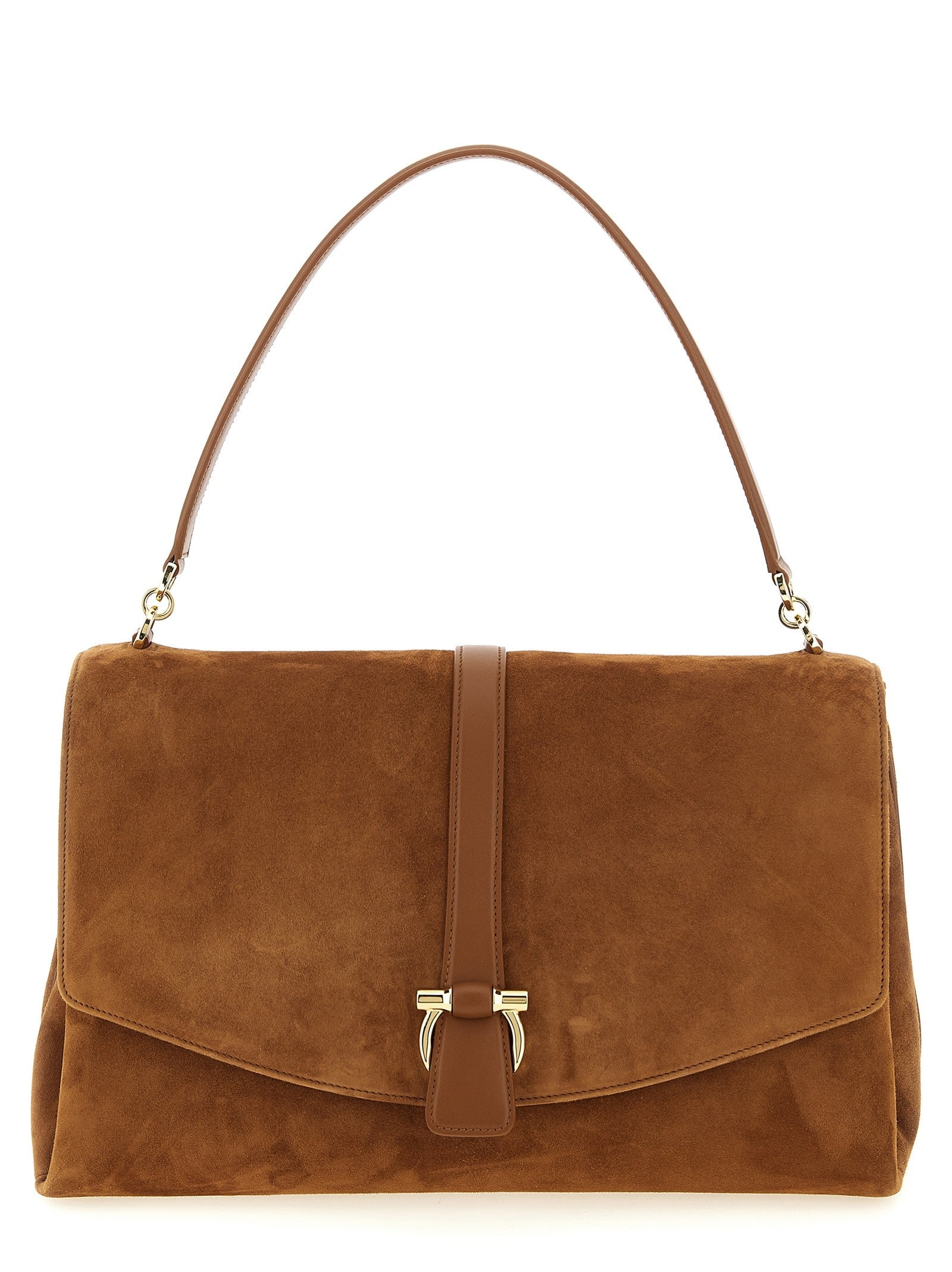 Ferragamo Th Shoulder Bag Brown