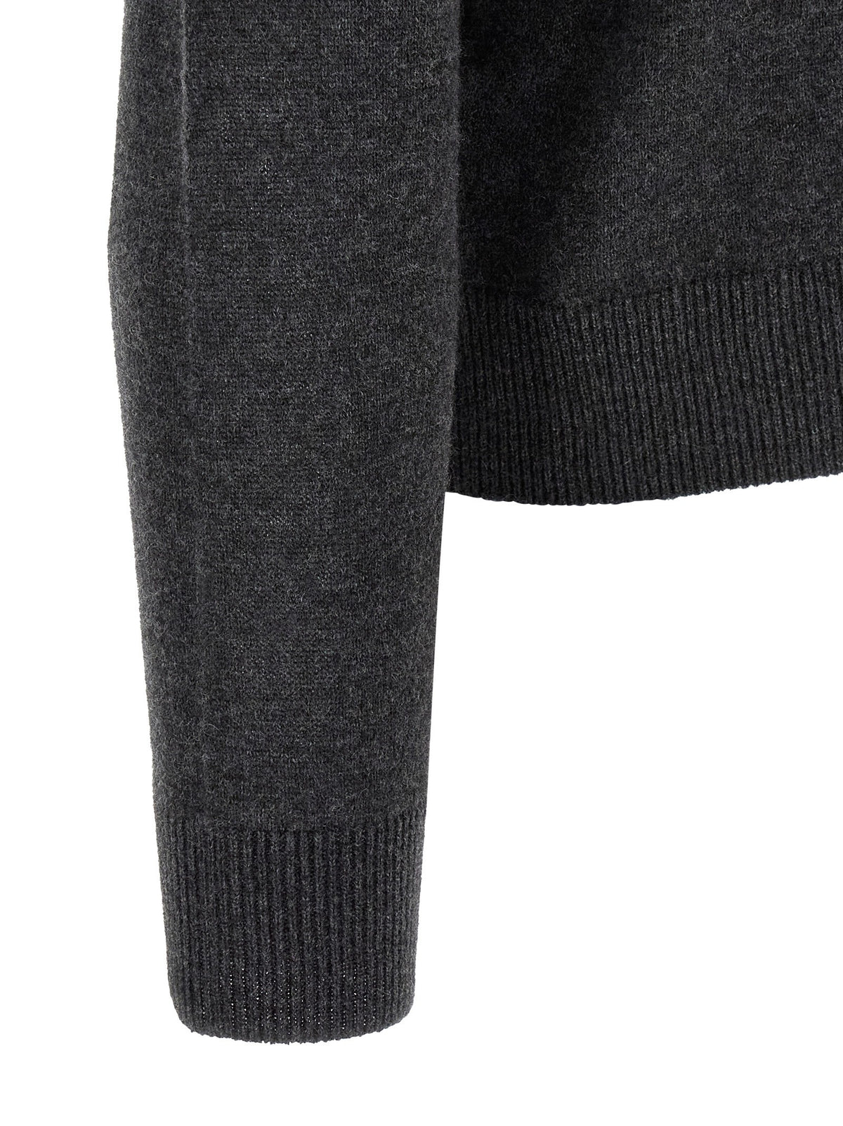The Row Thamm Top Sweater Grey, view 4