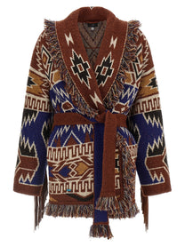 Alanui The Amazing Journey Cardigan Brown