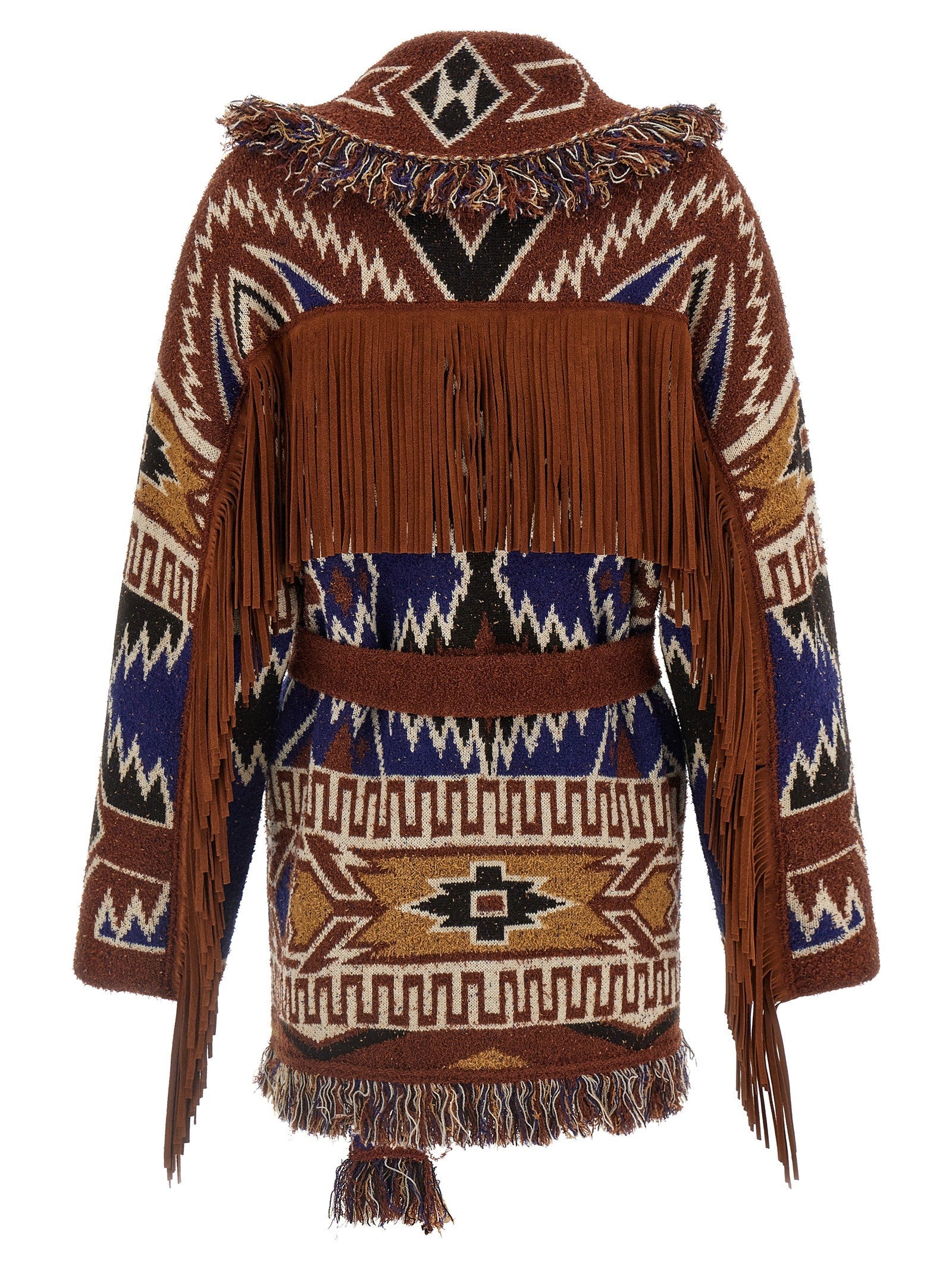Alanui The Amazing Journey Cardigan Brown