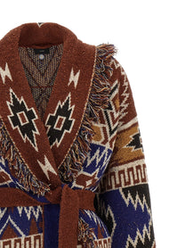 Alanui The Amazing Journey Cardigan Brown