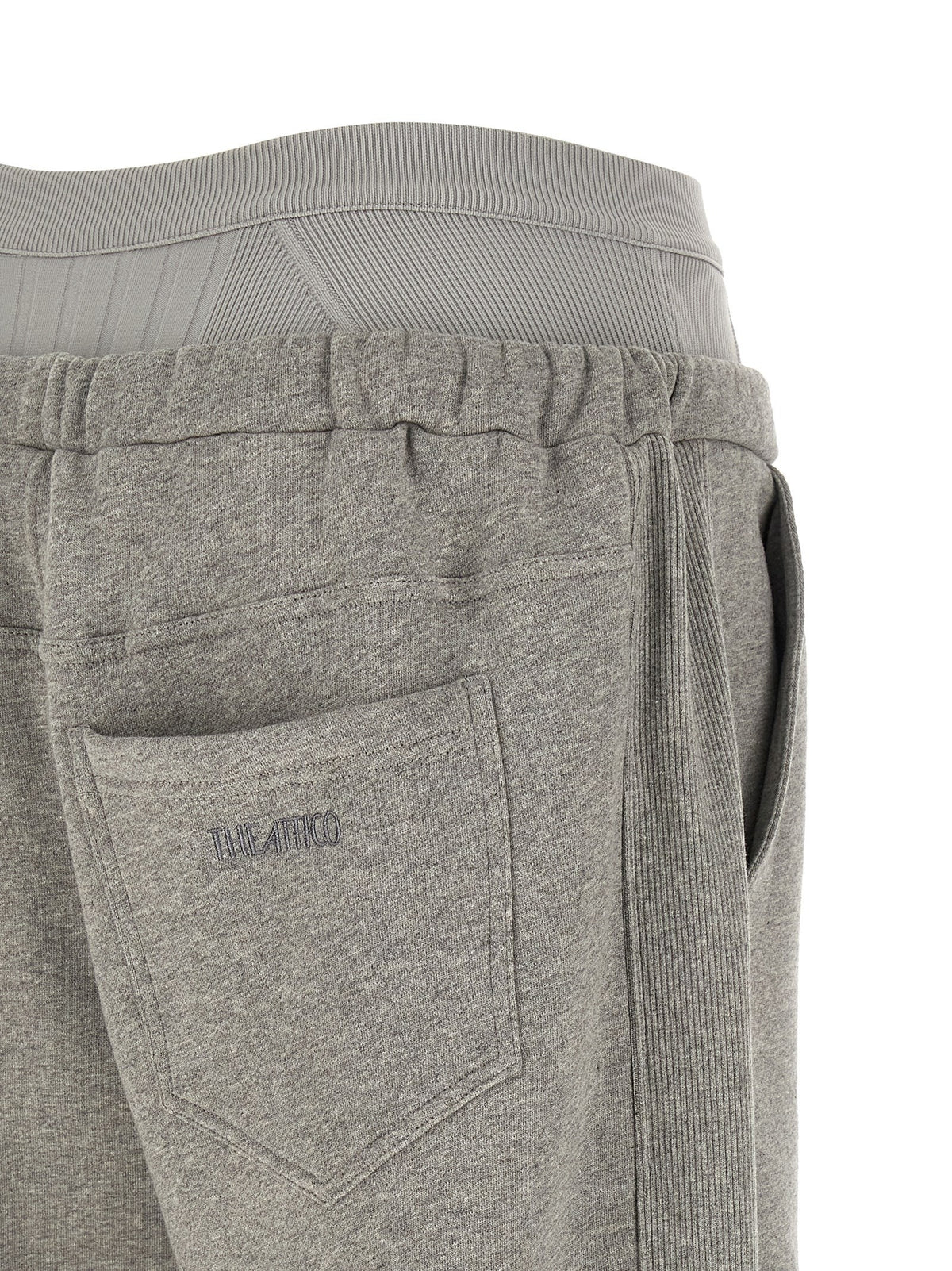 The Attico American Fleece Joggers Grey, view 4