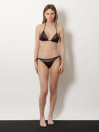 The Attico Women's The Attico Il Primo Bagno Lycra Bikini Brown