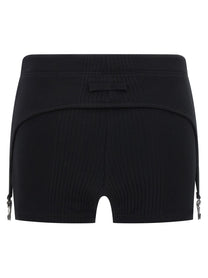 Jean Paul Gaultier The Black Garter Shorts Black