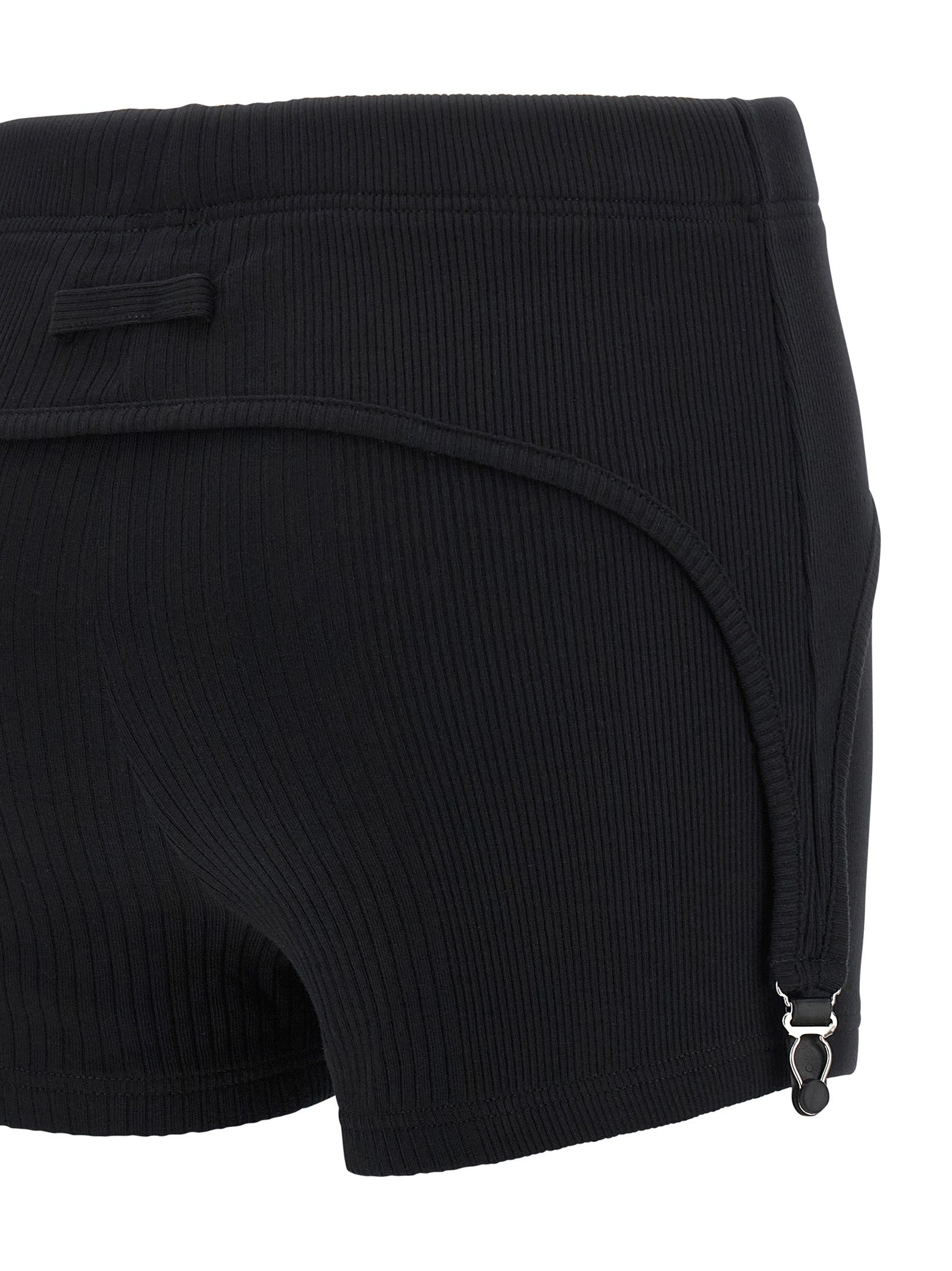 Jean Paul Gaultier The Black Garter Shorts Black