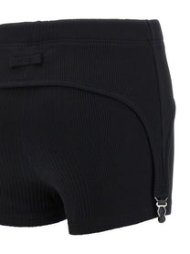 Jean Paul Gaultier The Black Garter Shorts Black