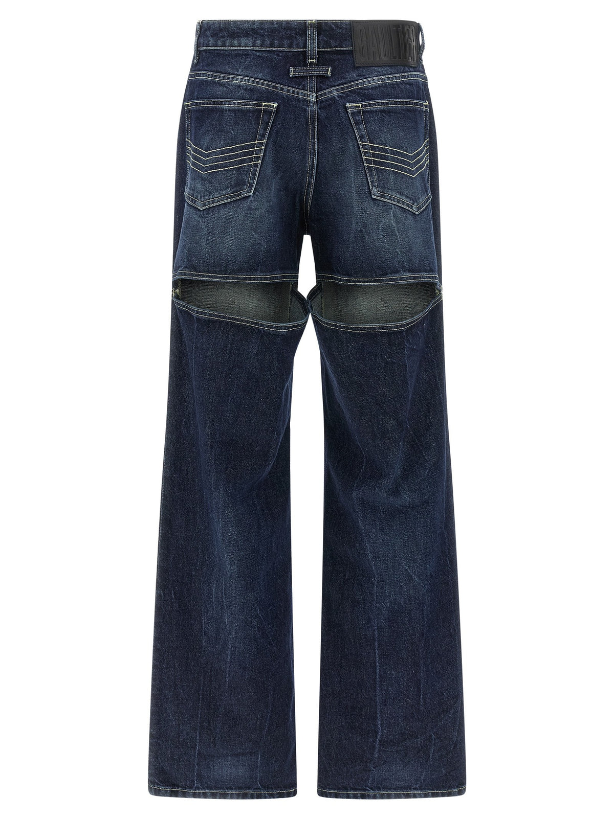 Jean Paul Gaultier The Blue Cut Out Jeans Blue