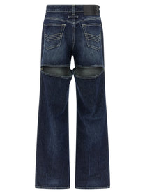 Jean Paul Gaultier The Blue Cut Out Jeans Blue