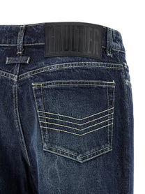Jean Paul Gaultier The Blue Cut Out Jeans Blue