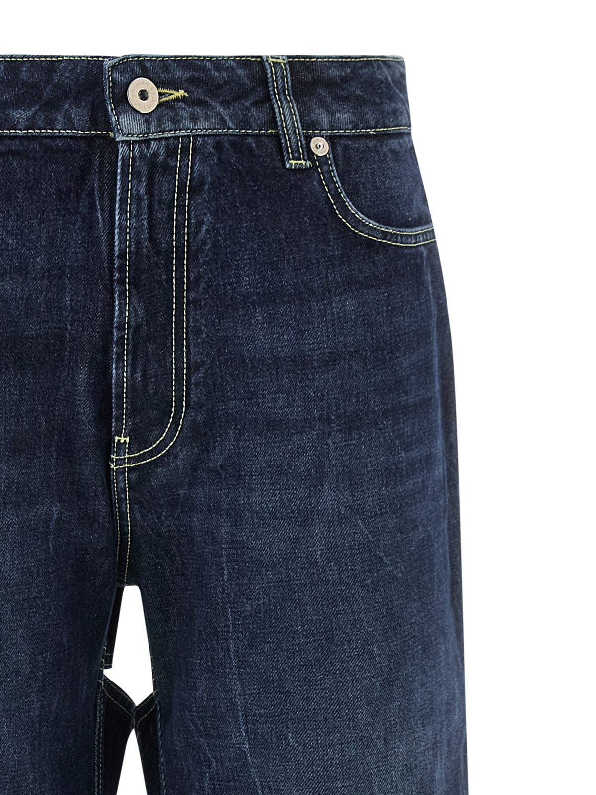 Jean Paul Gaultier The Blue Cut Out Jeans Blue