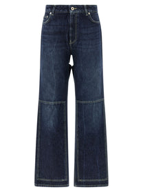 Jean Paul Gaultier The Blue Cut Out Jeans Blue
