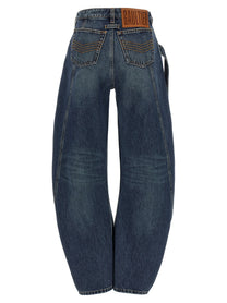 Jean Paul Gaultier The Blue Denim Strap Jeans Blue