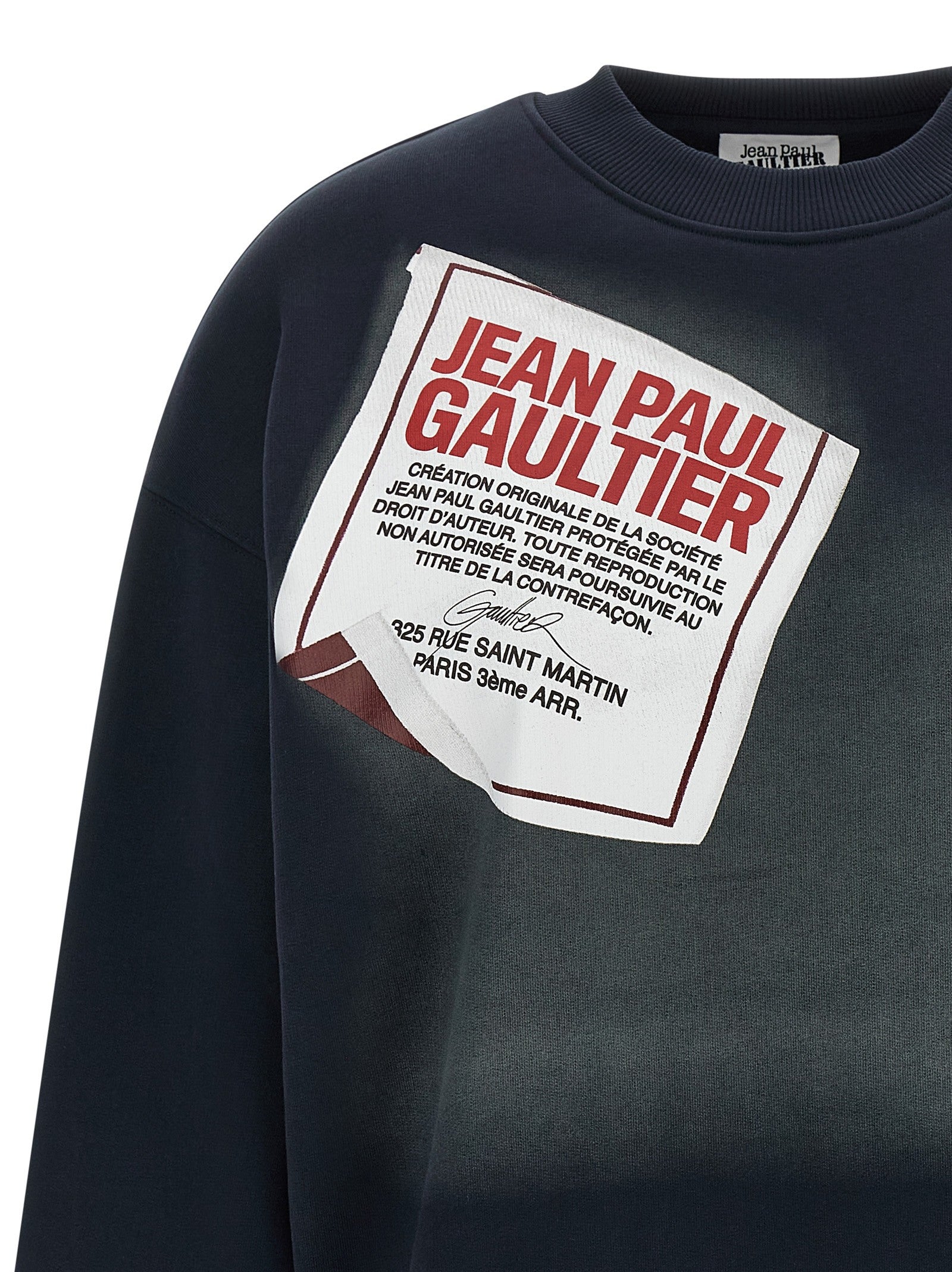 Jean Paul Gaultier The Blue Gaultier Label Sweatshirt Blue