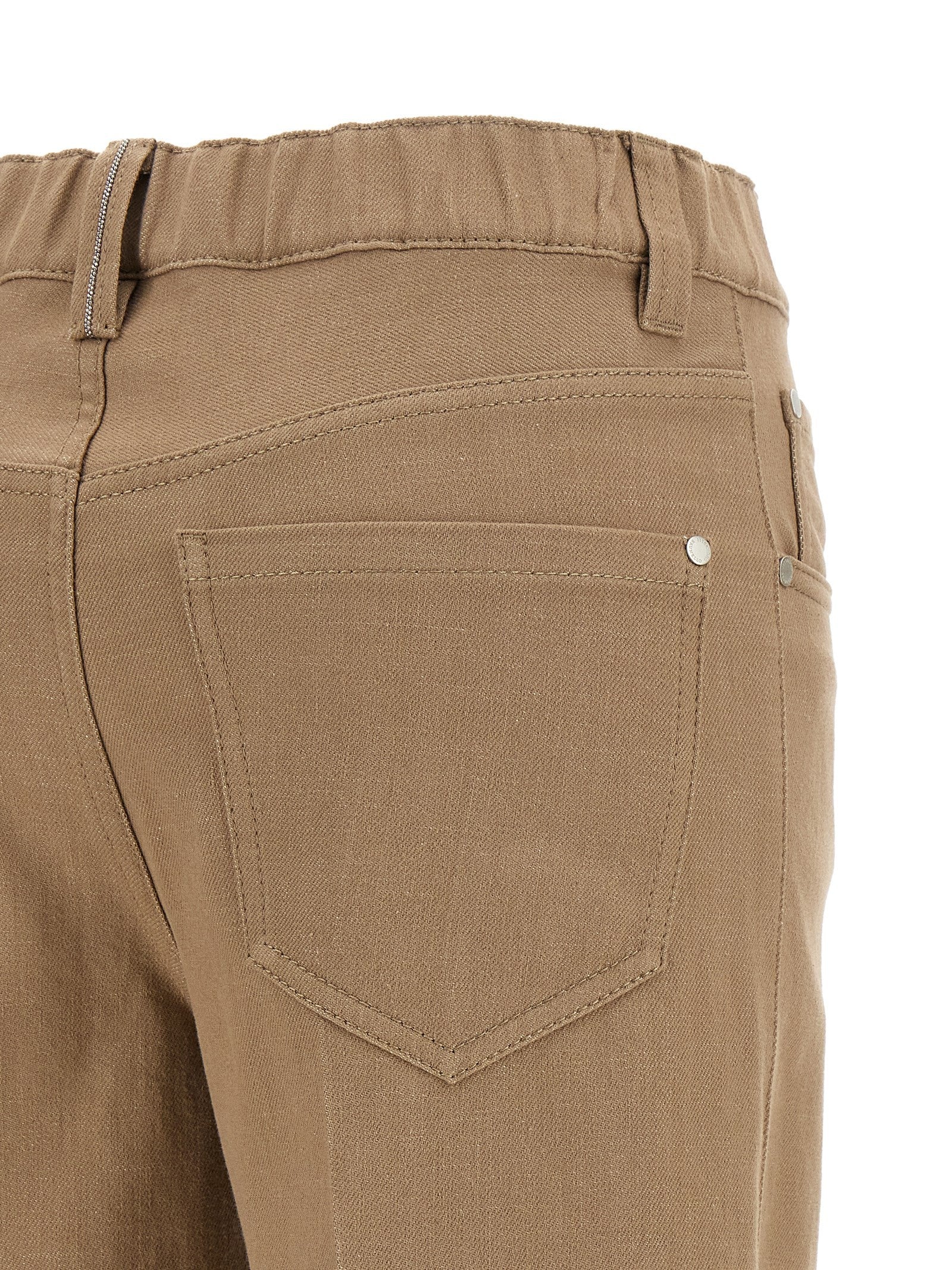 Brunello Cucinelli The Contemporary Pull on Jeans Beige