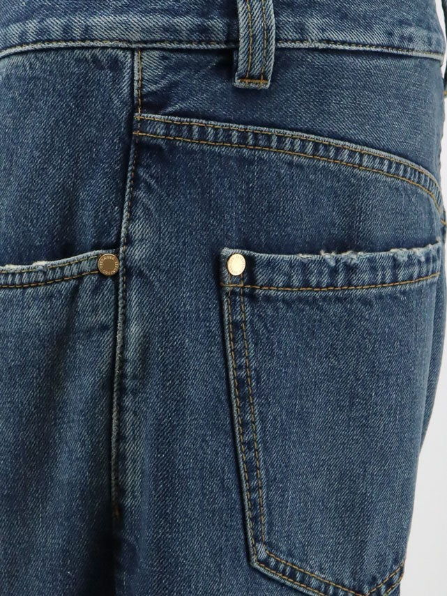 Brunello Cucinelli Women's The Contemporary Square Jeans Blue