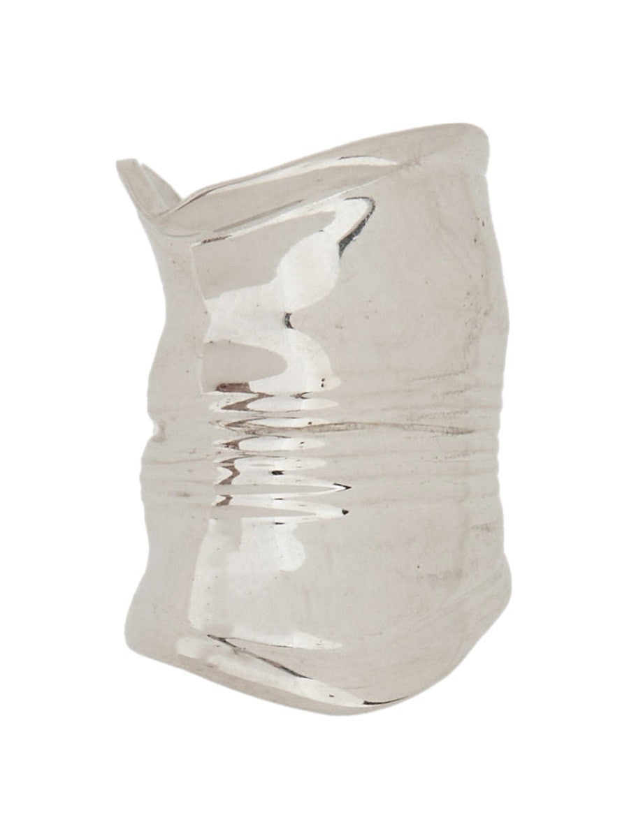 Jean Paul Gaultier Women's The Crushed Can Earring Silver