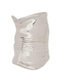 Jean Paul Gaultier Women's The Crushed Can Earring Silver