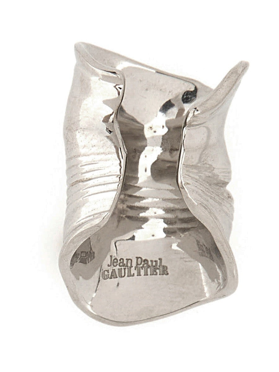 Jean Paul Gaultier Women's The Crushed Can Earring Silver