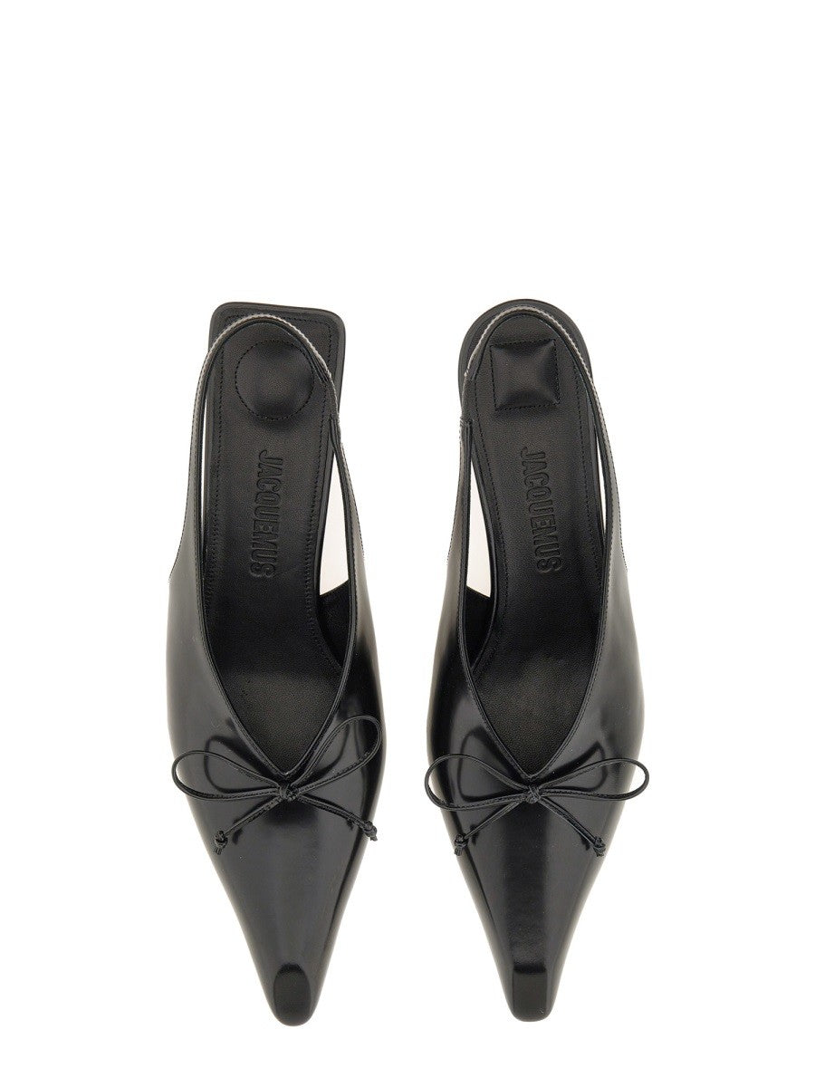 JACQUEMUS Women's The Cubisto Slingbacks Black