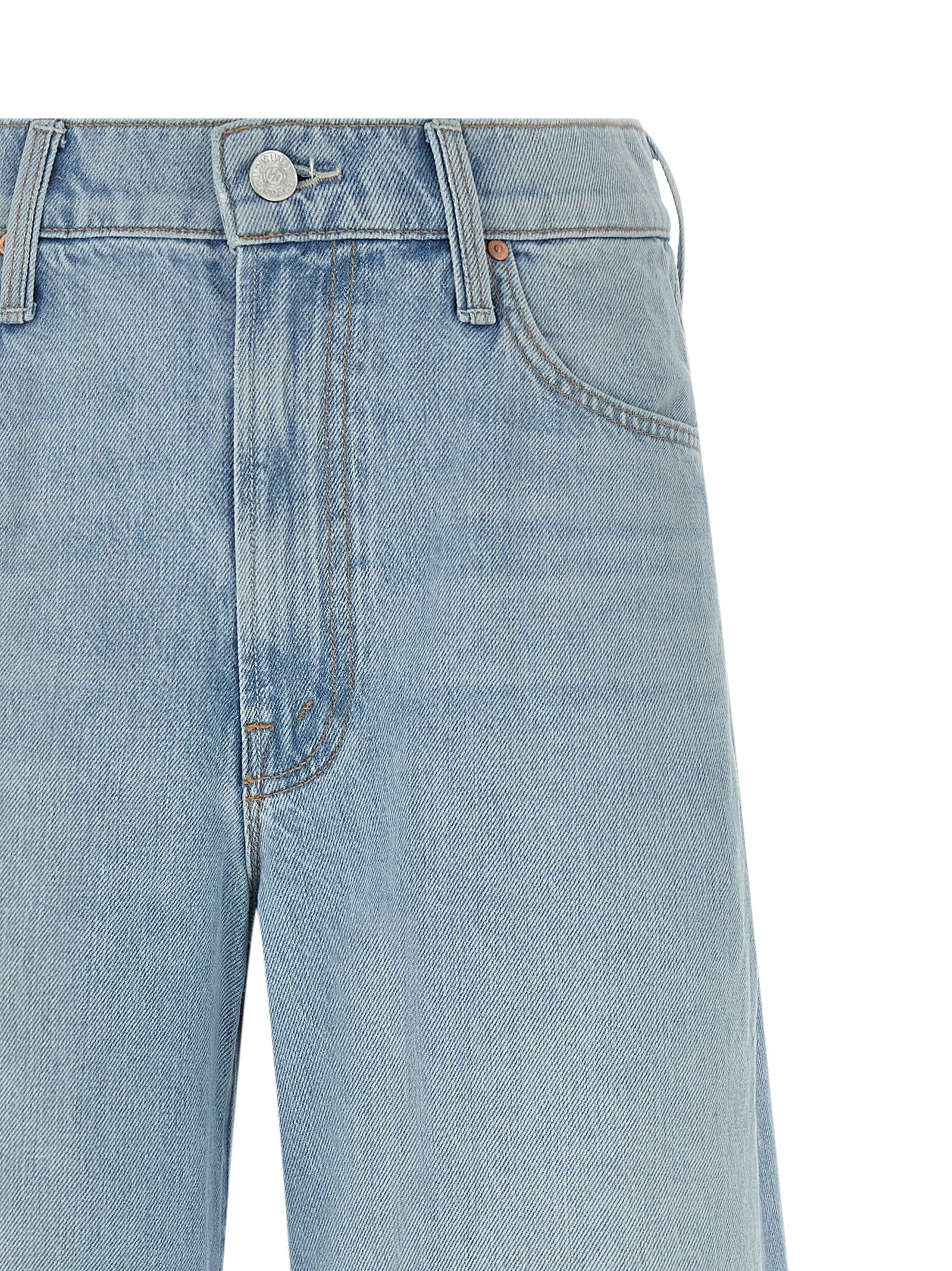 Mother The Ditcher Roller Skimp Jeans Blue