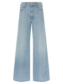 Mother The Ditcher Roller Skimp Jeans Blue