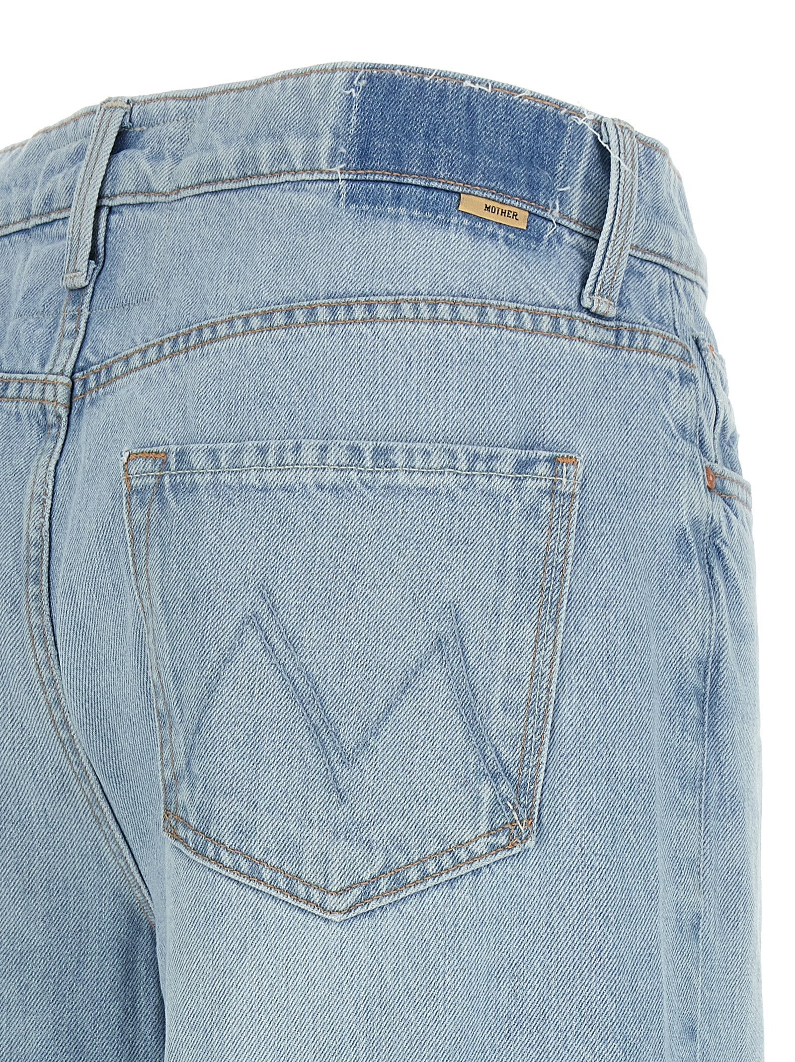 Mother The Ditcher Roller Skimp Jeans Blue