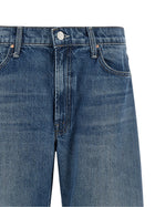 MOTHER The Dodger Flood Jeans Blue, view 3