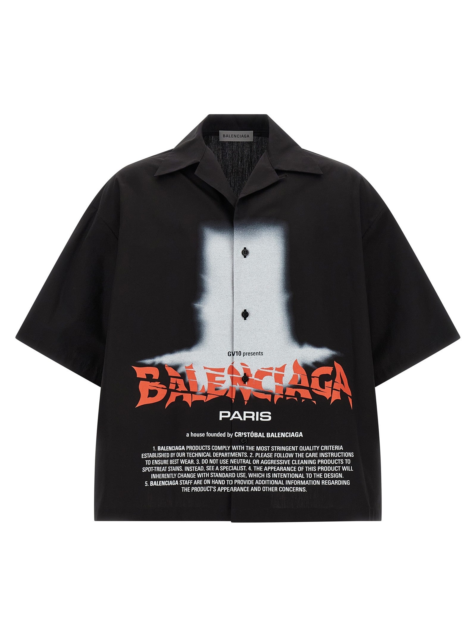 Balenciaga The Door Bowling Shirt Black