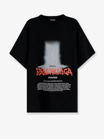 Balenciaga Men's The Door Cotton Shirt Black