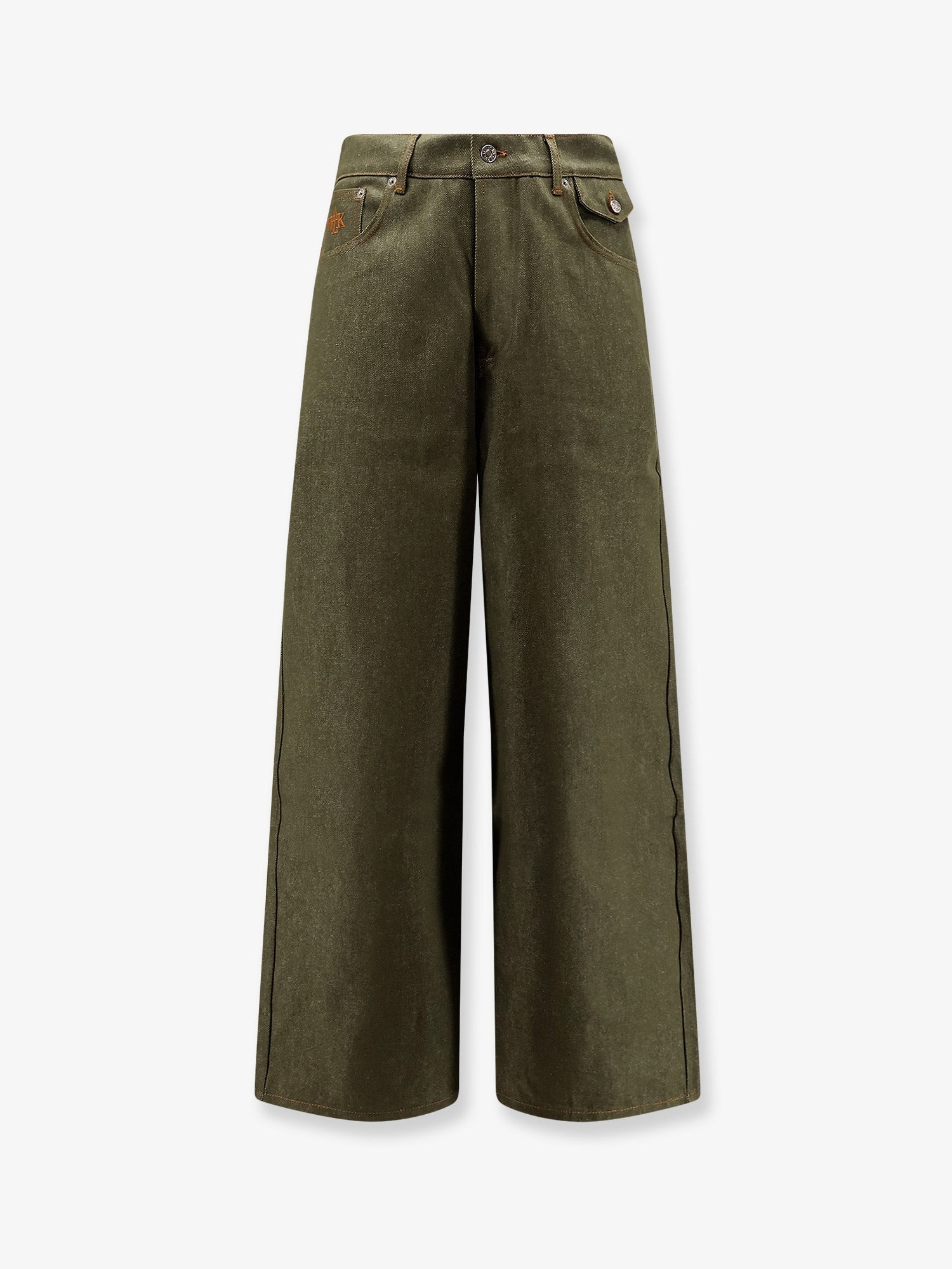 Walk In Paris Men's The Gardeners Denim Trousers Green