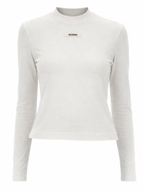 JACQUEMUS Women's The Grosgrain Long Sleeved Shirt White