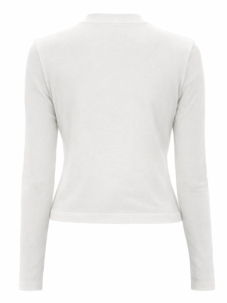 JACQUEMUS Women's The Grosgrain Long Sleeved Shirt White