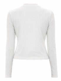 JACQUEMUS Women's The Grosgrain Long Sleeved Shirt White