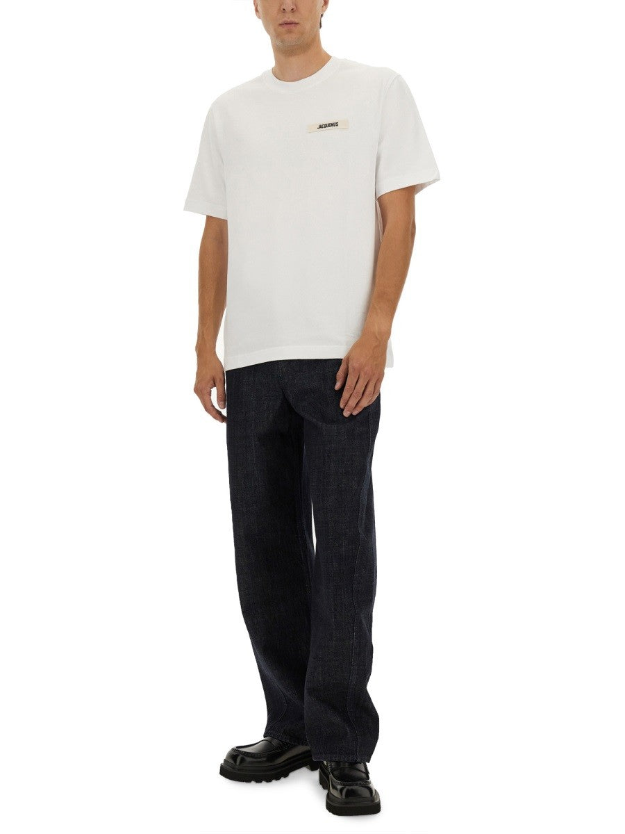 JACQUEMUS Men's The Grosgrain Shirt White
