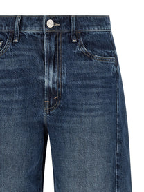 MOTHER The Half Pipe Bermuda Fray Bermuda Shorts Blue