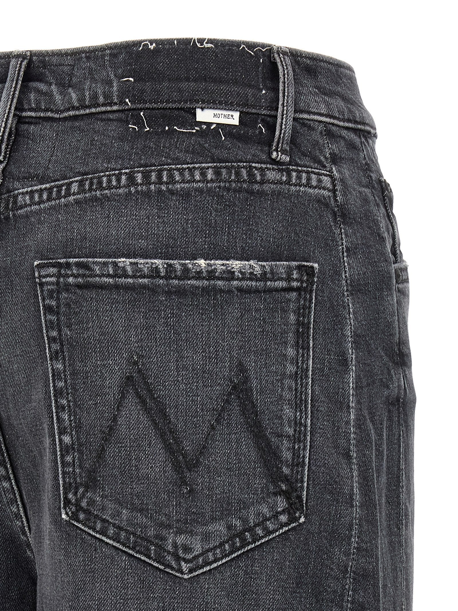 MOTHER The Half Pipe Cuff Jeans Grey