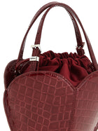 ROTATE Birger Christensen The Heart Burgundy Handbag Red