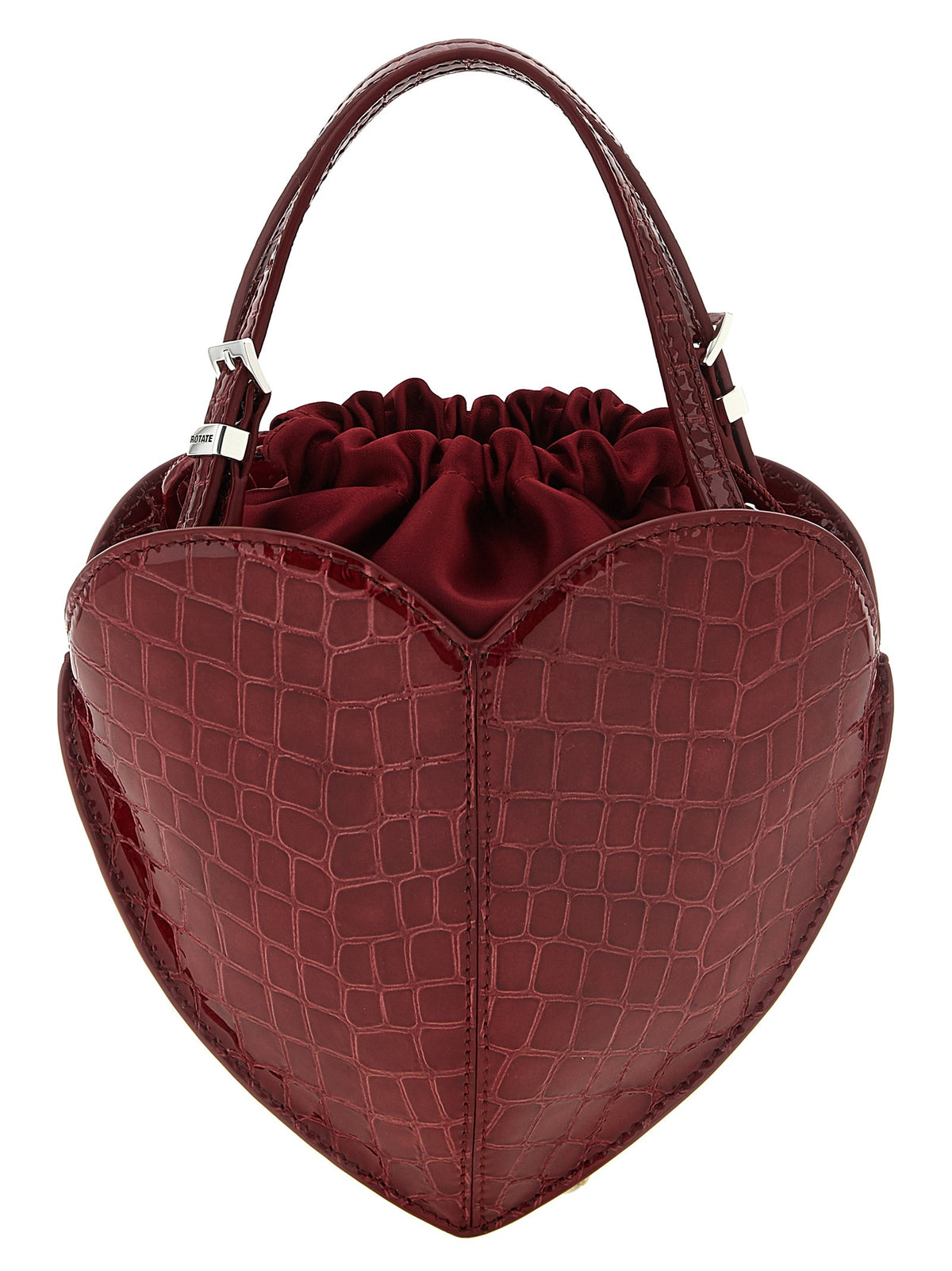 ROTATE Birger Christensen The Heart Burgundy Handbag Red