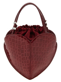 ROTATE Birger Christensen The Heart Burgundy Handbag Red